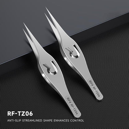 Pince à épiler à corps large en alliage ultrafin de haute précision RF4 RF-TZ06, RF-TZ06