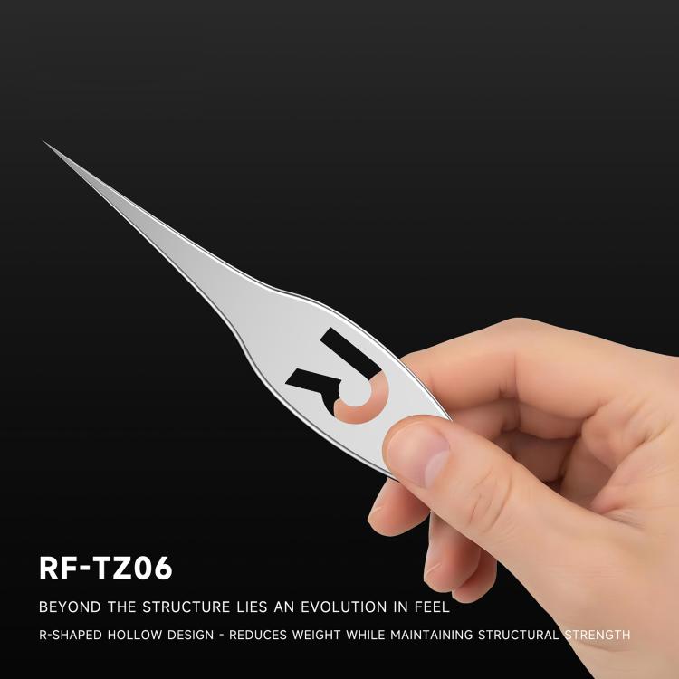 Pince à épiler à corps large en alliage ultrafin de haute précision RF4 RF-TZ06, RF-TZ06