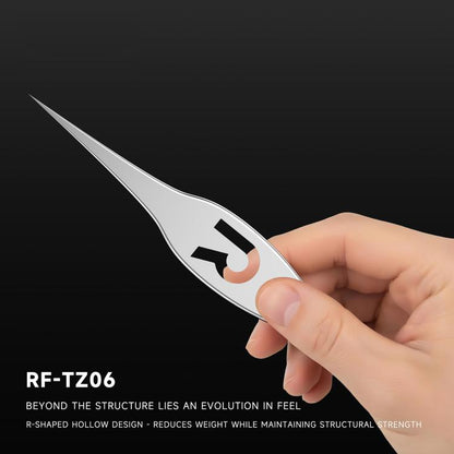 Pince à épiler à corps large en alliage ultrafin de haute précision RF4 RF-TZ06, RF-TZ06