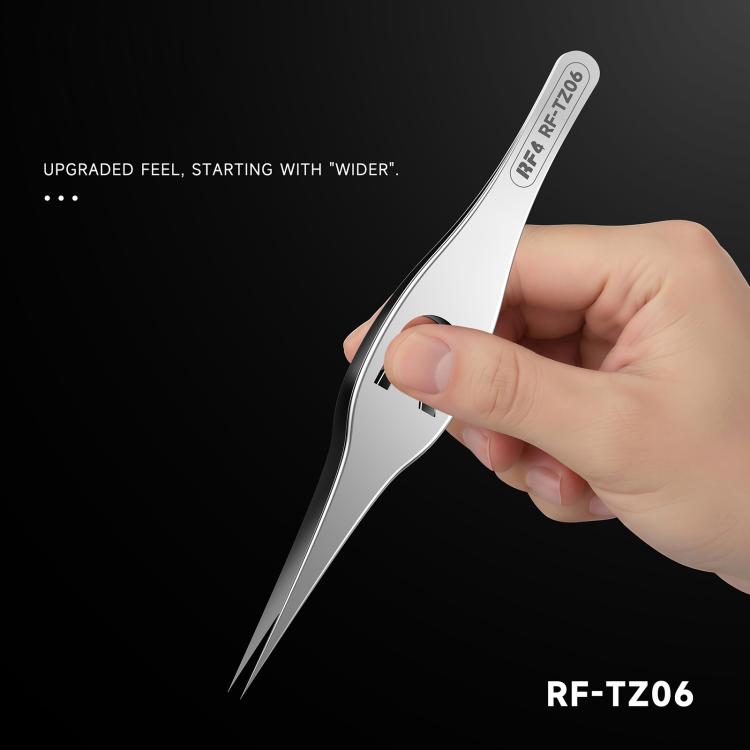 Pince à épiler à corps large en alliage ultrafin de haute précision RF4 RF-TZ06, RF-TZ06