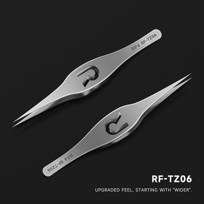 Pince à épiler à corps large en alliage ultrafin de haute précision RF4 RF-TZ06, RF-TZ06