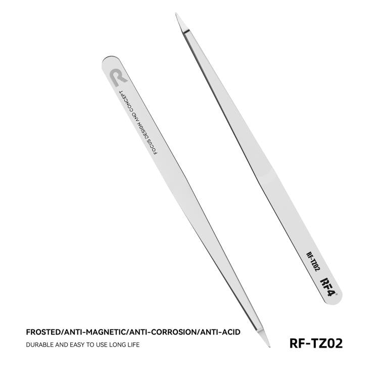 Pince à épiler de haute précision en acier inoxydable non magnétique RF4 RF-TZ02, RF-TZ02
