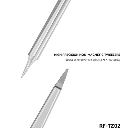 Pince à épiler de haute précision en acier inoxydable non magnétique RF4 RF-TZ02, RF-TZ02
