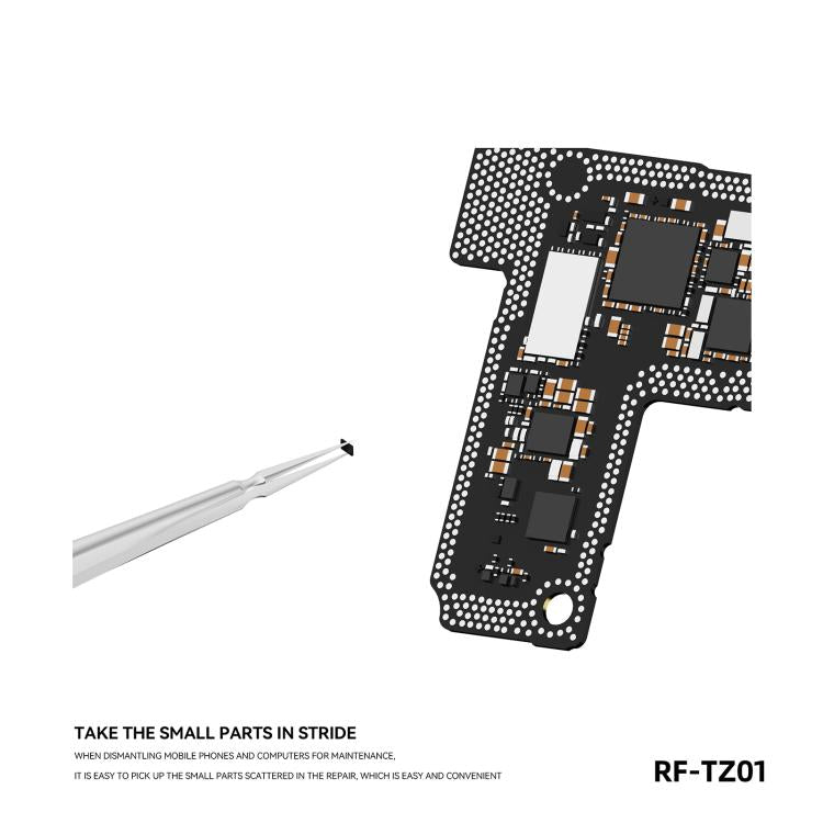 Pince à épiler extra-tranchante de haute précision en acier inoxydable RF4 RF-TZ01, RF-TZ01