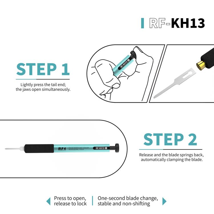 Poignée de pression à démontage et assemblage rapides RF4 RF-KH13, F-KH13