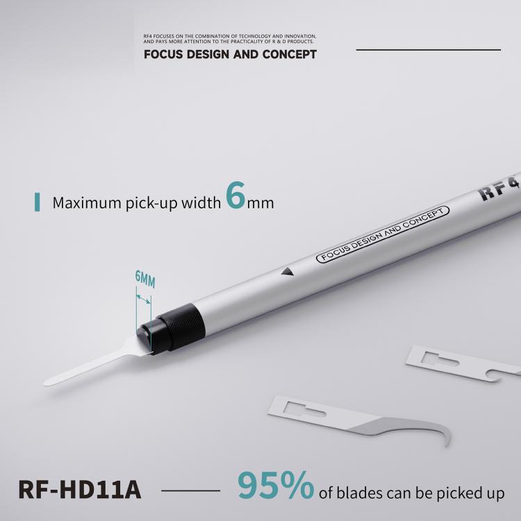 Ensemble de lames de grattage 4 en 1 RF4 RF-HD11A avec manche pour le retrait de colle de circuits imprimés / le démontage par levier, RF-HD11A