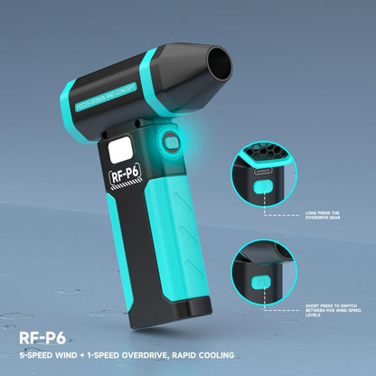 Ventilateur portable rechargeable RF4 RF-P6 Mini puissant pour l'aspiration des poussières avec veilleuse