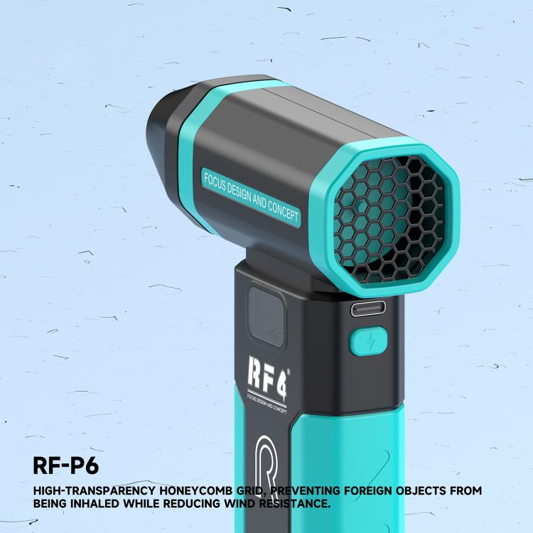 Ventilateur portable rechargeable RF4 RF-P6 Mini puissant pour l'aspiration des poussières avec veilleuse