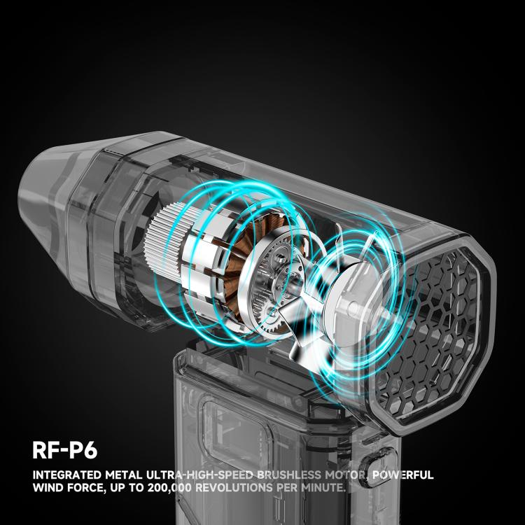Ventilateur portable rechargeable RF4 RF-P6 Mini puissant pour l'aspiration des poussières avec veilleuse