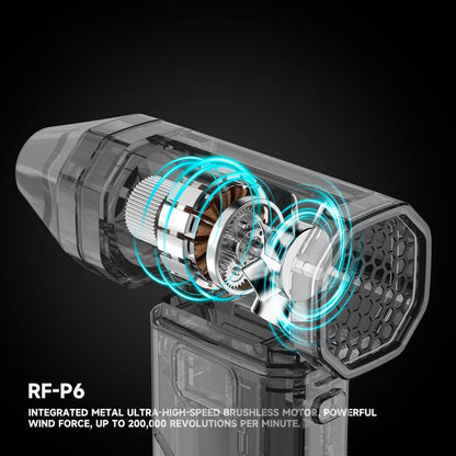 Ventilateur portable rechargeable RF4 RF-P6 Mini puissant pour l'aspiration des poussières avec veilleuse