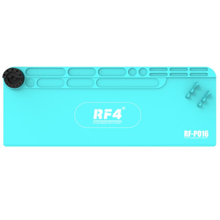 Tapis de souris multifonctionnel long en silicone résistant aux hautes températures RF4 RF-PO16 avec support de rangement