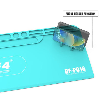 Tapis de souris multifonctionnel long en silicone résistant aux hautes températures RF4 RF-PO16 avec support de rangement