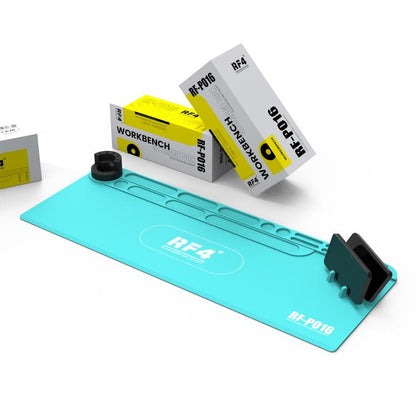 Tapis de souris multifonctionnel long en silicone résistant aux hautes températures RF4 RF-PO16 avec support de rangement