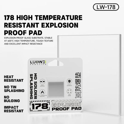 Plaque antidéflagrante haute température Luowei LW-178, LW-178