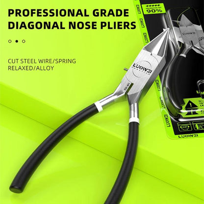Pince coupante à bec biseauté en acier chrome vanadium de qualité industrielle Luowei LW-103, LW-103