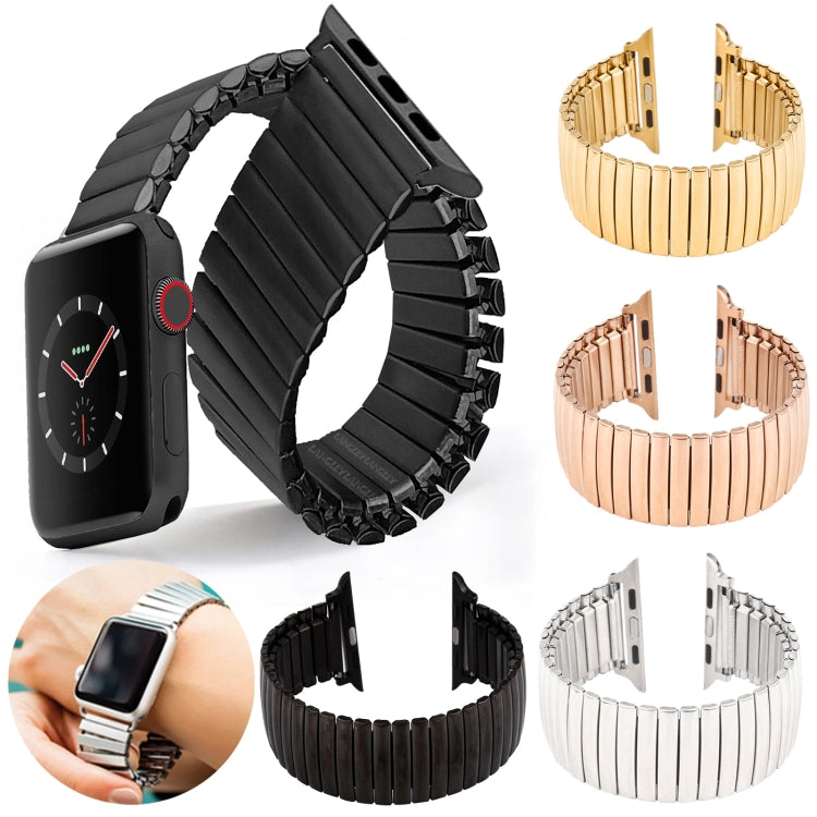 Bracelet de montre en aluminium élastique, For Apple Watch Series 7 41mm / 6 & SE & 5 & 4 40mm / 3 & 2 & 1 38mm, For Apple Watch Series 8&7 41mm / SE 2&6&SE&5&4 40mm / 3&2&1 38mm                                                                          ...