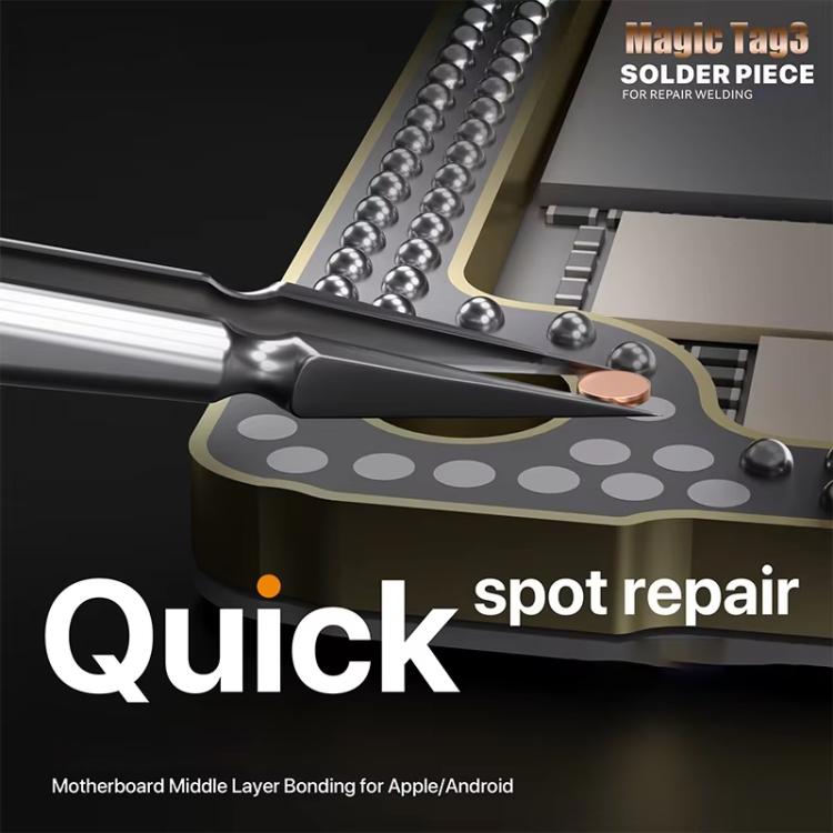 Pièce de soudure MECHANIC Magic Tag 3, 0.1x0.3mm, 0.08x0.28mm, 0.08x0.28mm + 0.1x0.3mm