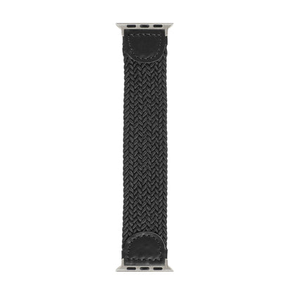 Bracelet de montre tressé en nylon + cuir pour Apple Watch Series 6 & SE & 5 & 4 44mm / 3 & 2 & 1 42mm, S, M, L