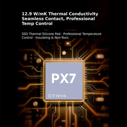 Plaque thermique en silicone THERMALRIGHT PX7 pour SSD M.2, 0.5mm, 1mm, 1.5mm, 2mm