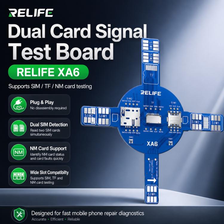 Carte de test de signal double RELIFE XA6