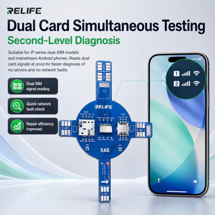 Carte de test de signal double RELIFE XA6