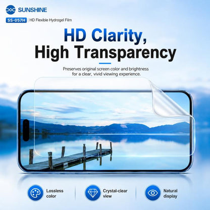 Film protecteur hydrogel flexible HD en TPU SUNSHINE SS-057H 50 en 1 pour machine de découpe SS-890C, SS-057H