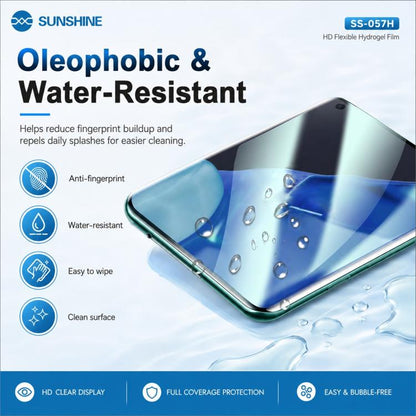 Film protecteur hydrogel flexible HD en TPU SUNSHINE SS-057H 50 en 1 pour machine de découpe SS-890C, SS-057H