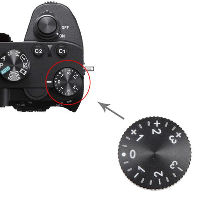 Bouton de compensation d'exposition du capot supérieur pour Sony Alpha 7 III A7M3 / Alpha 7R III A7R3 / Alpha 7R II A7R2