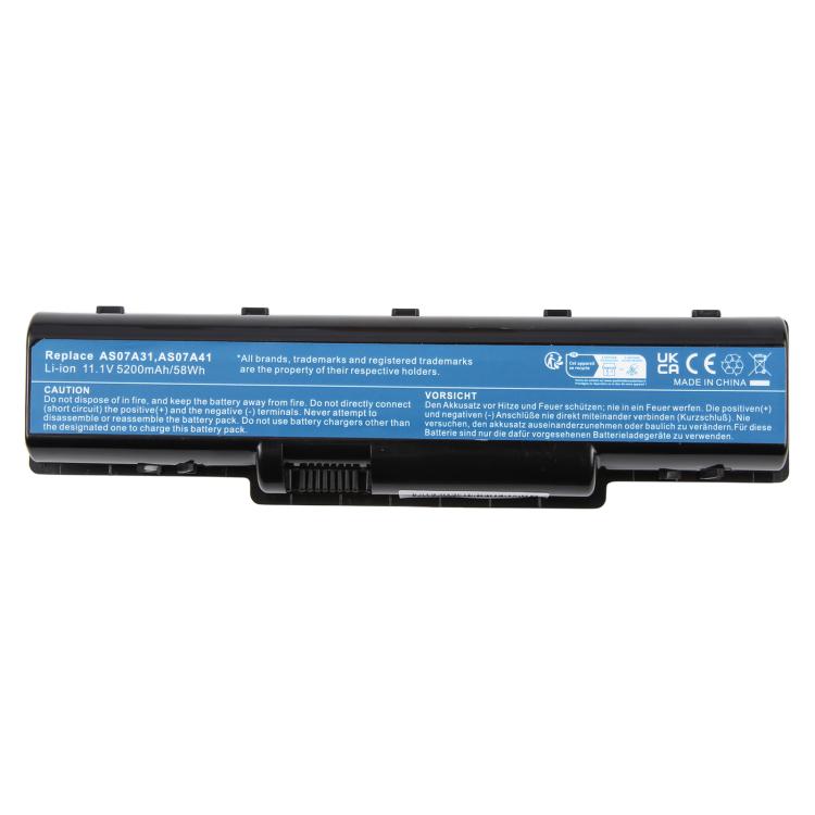 Batteries pour ordinateur portable 11,1 V 5 200 mAh 58 Wh (référence 4710) compatibles avec les modèles Acer 4730, 4736zg, 4930g et 4920 (AS07A31 et AS07A4)., For Acer 4730 4736zg 4930g 4920 AS07A31 AS07A4