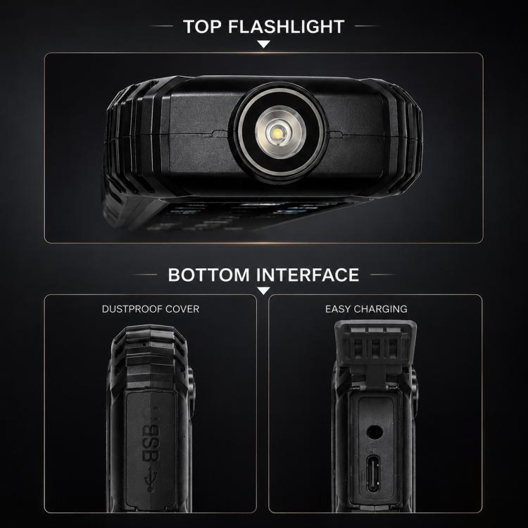 Téléphone durci HP219 IP68, écran 2,4 pouces, SC6531E, réseau : 2G, Bluetooth, radio FM, SOS, lampe torche, EU Plug, US Plug, UK Plug