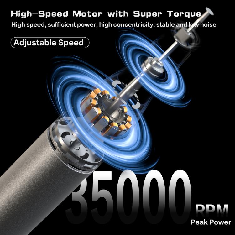 Stylo de meulage portable rechargeable anti-vibration i2C G35, i2C G35