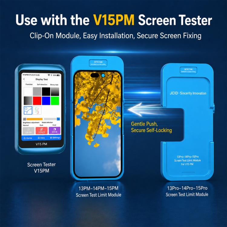 Module de limite de test d'écran JCID V15PM spécialisé EDP pour iPhone 13 Pro Max/14 Pro Max/15 Pro Max, V15PM EDP Model for iPhone 13 Pro Max/14 Pro Max/15 Pro Max