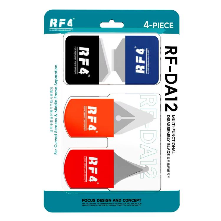 Kit de lames multifonctions RF4 RF-DA12 pour le démontage et le grattage de téléphones portables, RF-DA12