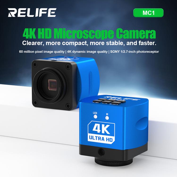 Caméra de microscope RELIFE MC1 60 mégapixels 4K HD, RELIFE MC1