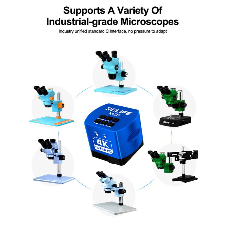 Caméra de microscope RELIFE MC1 60 mégapixels 4K HD, RELIFE MC1