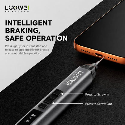 Jeu de tournevis électrique à couple réglable LUOWEI, S1, S1 Pro
