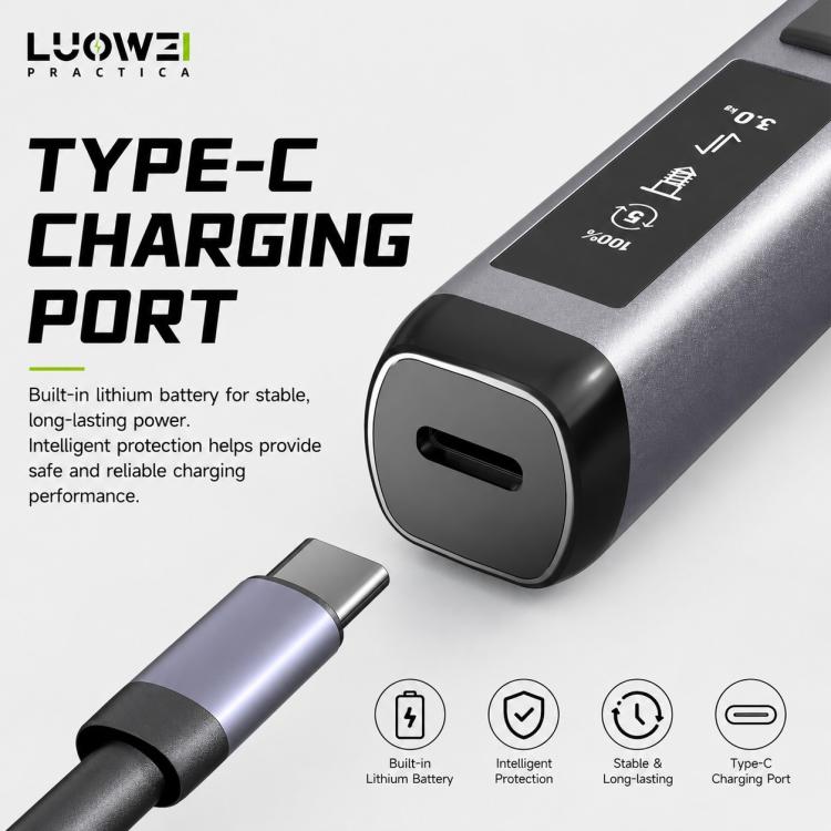 Jeu de tournevis électrique à couple réglable LUOWEI, S1, S1 Pro