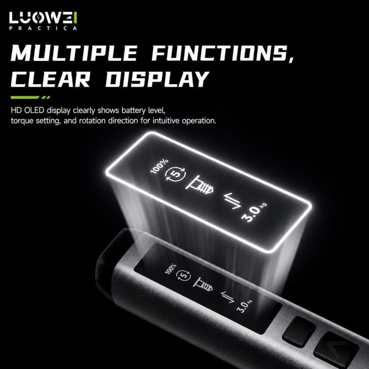 Jeu de tournevis électrique à couple réglable LUOWEI, S1, S1 Pro