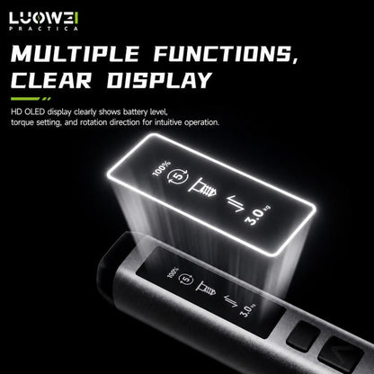 Jeu de tournevis électrique à couple réglable LUOWEI, S1, S1 Pro