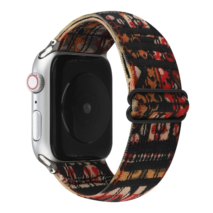 Bracelet de montre à boucle de style ethnique pour Apple Watch Series 6 & SE & 5 & 4 40mm / 3 & 2 & 1 38mm, For Apple Watch Series 7 41mm / 6 & SE & 5 & 4 40mm / 3 & 2 & 1 38mm