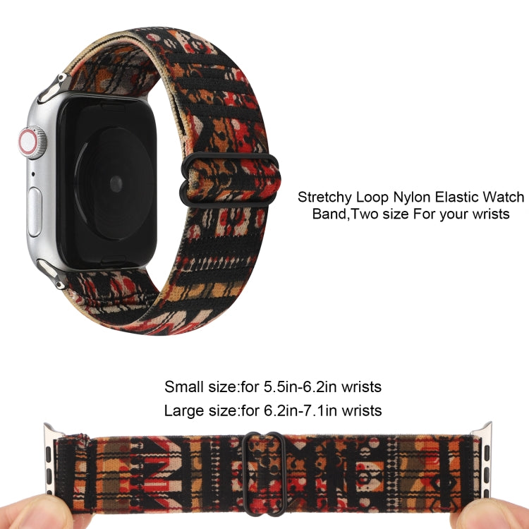 Bracelet de montre à boucle de style ethnique pour Apple Watch Series 6 & SE & 5 & 4 44mm / 3 & 2 & 1 42mm, For Apple Watch Series 7 45mm / 6 & SE & 5 & 4 44mm / 3 & 2 & 1 42mm                                                                            ...