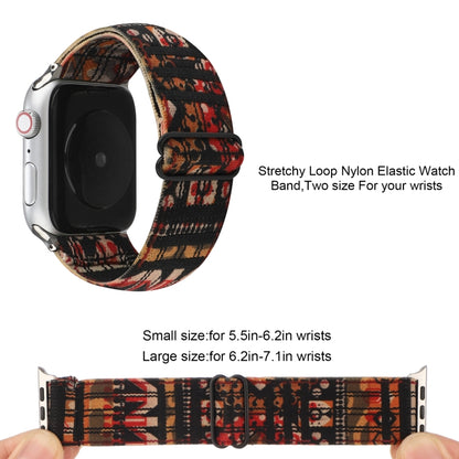 Bracelet de montre à boucle de style ethnique pour Apple Watch Series 6 & SE & 5 & 4 44mm / 3 & 2 & 1 42mm, For Apple Watch Series 7 45mm / 6 & SE & 5 & 4 44mm / 3 & 2 & 1 42mm                                                                            ...