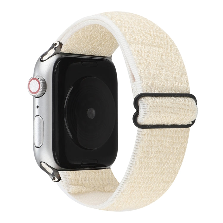 Bracelet de montre en nylon de couleur unie pour Apple Watch Series 6 & SE & 5 & 4 40mm / 3 & 2 & 1 38mm, For Apple Watch Series 7 41mm / 6 & SE & 5 & 4 40mm / 3 & 2 & 1 38mm