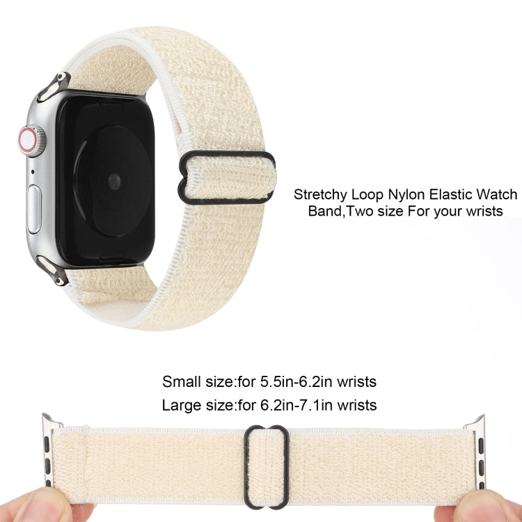 Bracelet de montre en nylon de couleur unie pour Apple Watch Series 6 & SE & 5 & 4 40mm / 3 & 2 & 1 38mm, For Apple Watch Series 7 41mm / 6 & SE & 5 & 4 40mm / 3 & 2 & 1 38mm