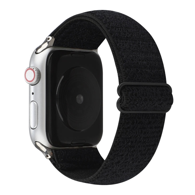 Bracelet de montre en nylon de couleur unie pour Apple Watch Series 6 & SE & 5 & 4 40mm / 3 & 2 & 1 38mm, For Apple Watch Series 7 41mm / 6 & SE & 5 & 4 40mm / 3 & 2 & 1 38mm