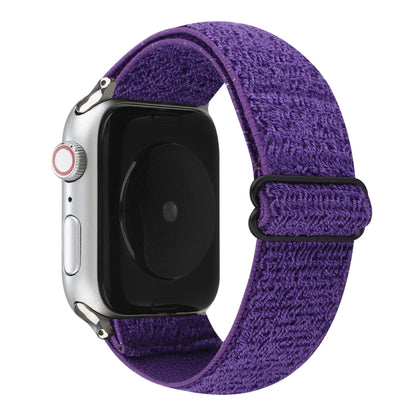 Bracelet de montre en nylon de couleur unie pour Apple Watch Series 6 & SE & 5 & 4 40mm / 3 & 2 & 1 38mm, For Apple Watch Series 7 41mm / 6 & SE & 5 & 4 40mm / 3 & 2 & 1 38mm
