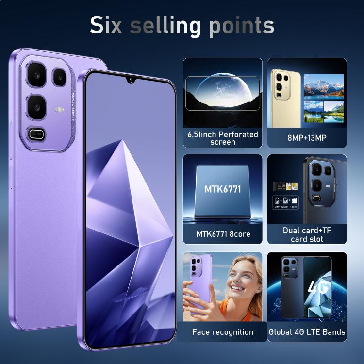 Note 50 Pro / Y300, 6 Go + 128 Go, écran 6,51 pouces, Android 11, processeur octa-core MTK6771, réseau 4G, double SIM, EU Plug, US Plug, UK Plug, AU Plug