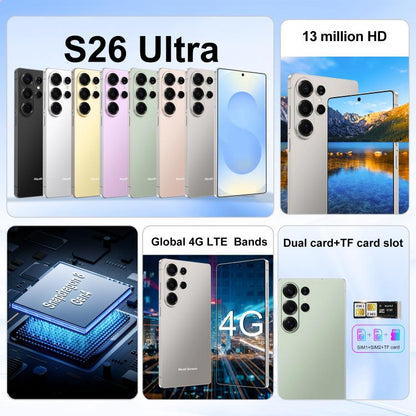 S26 Ultra / B9S, 4 Go + 64 Go, écran 6,75 pouces, Android 10, processeur quadricœur MTK6739, réseau : 4G, OTG, double SIM, EU Plug, US Plug, UK Plug, AU Plug