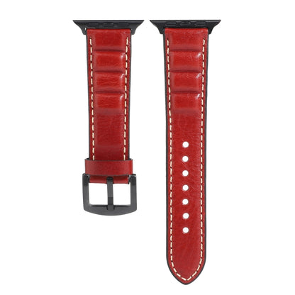 Bracelet de montre en cuir véritable pour Apple Watch Series 6 & SE & 5 & 4 40mm / 3 & 2 & 1 38mm, For Apple Watch Series 7 41mm / 6 & SE & 5 & 4 40mm / 3 & 2 & 1 38mm
