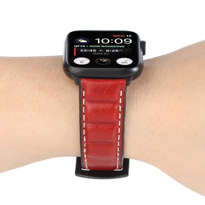 Bracelet de montre en cuir véritable pour Apple Watch Series 6 & SE & 5 & 4 40mm / 3 & 2 & 1 38mm, For Apple Watch Series 7 41mm / 6 & SE & 5 & 4 40mm / 3 & 2 & 1 38mm